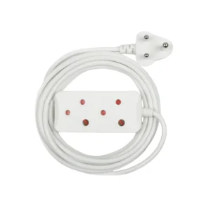 Electrical Extension Cord 5M 10A White