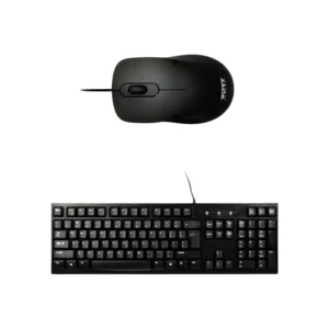 Port Connect Wired USB Mouse & Keyboard